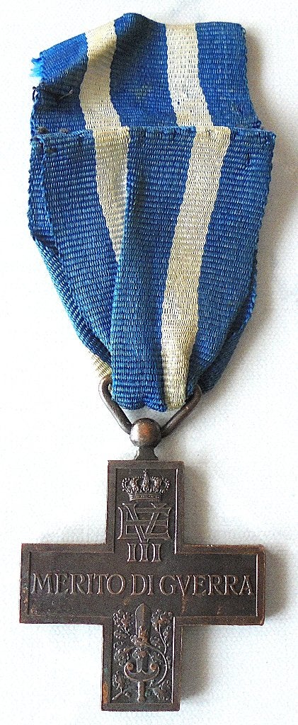 Croix italienne 14-18 (merito di guerra), Enlèvement ou Envoi, Armée de terre, Ruban, Médaille ou Ailes