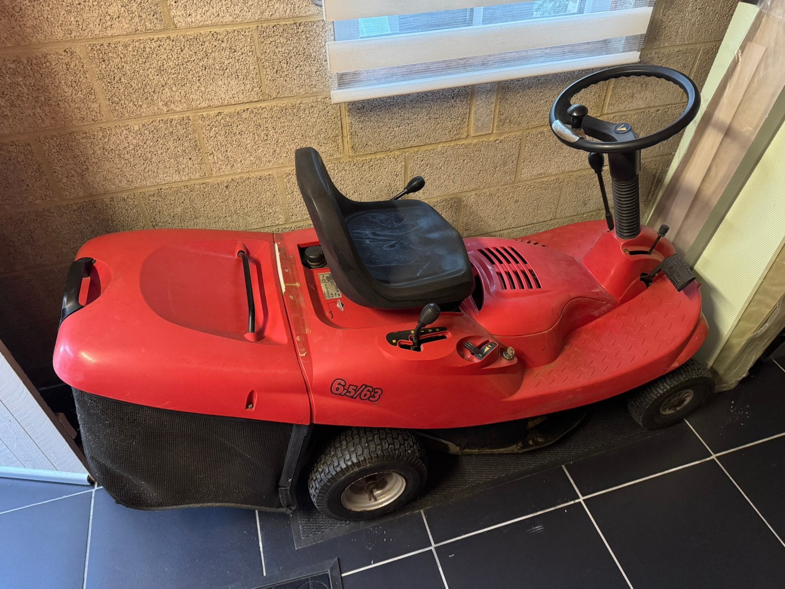 Tracteur tondeuse Castelgarden El63 -6.6/63, Ophalen, Gebruikt