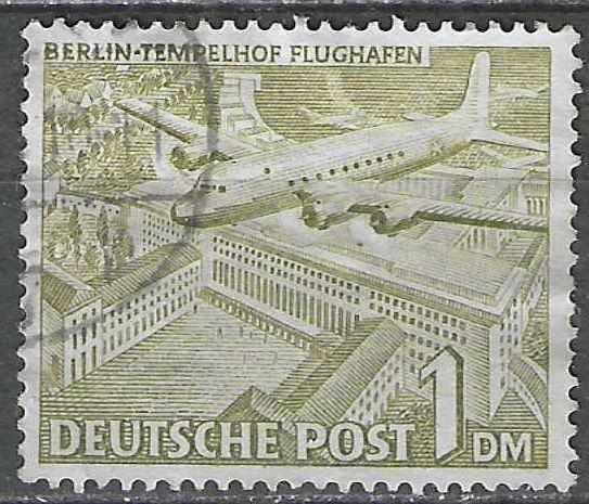 Allemagne Berlin 1949 - Yvert 43 - Tempelhof Berlin (ST), Envoi, Affranchi