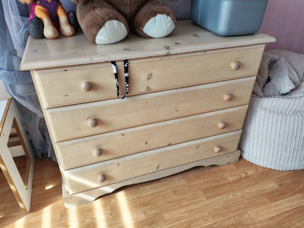 commode, Huis en Inrichting, Ophalen, 100 tot 150 cm, Zo goed als nieuw, 3 of 4 laden