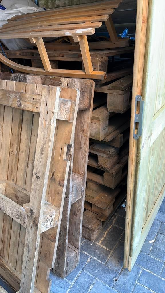 Paletten gratis op te halen in kaulille, Tuin en Terras, Ophalen, Zo goed als nieuw