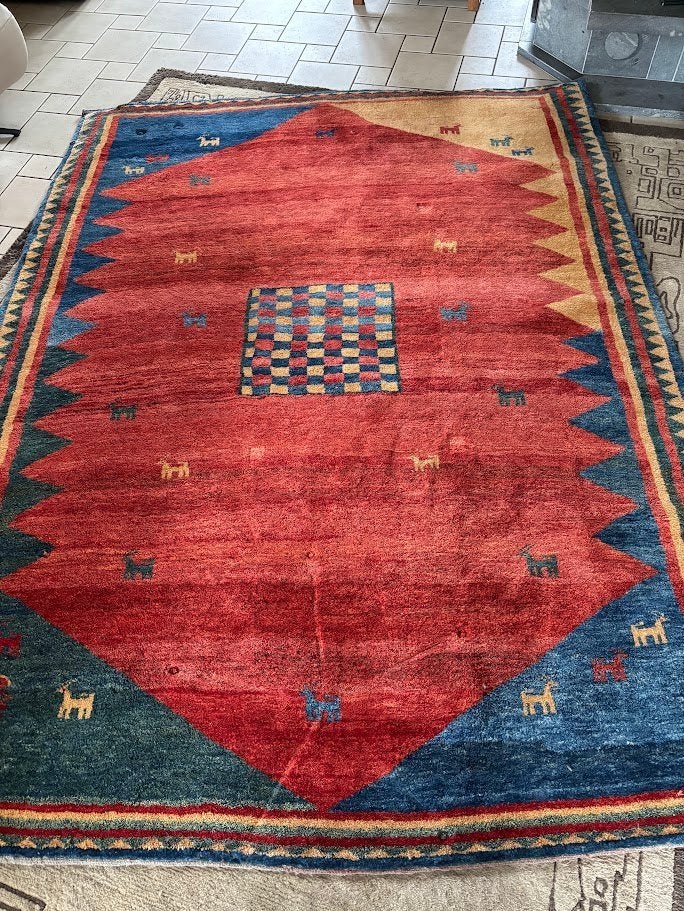 Iraans handgeknoopt tapijt met een echtheidscertificaat, 200 cm ou plus, 200 cm ou plus, Pelma tapijt, Comme neuf
