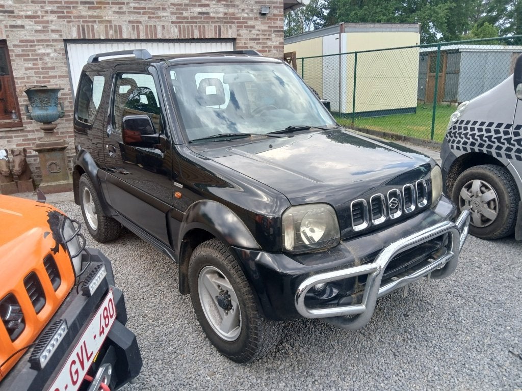 suzuki jimny #4x4# 1300cc benzine !!gekeurd!! garantie, 4 zetels, Stof, Zwart, Bedrijf