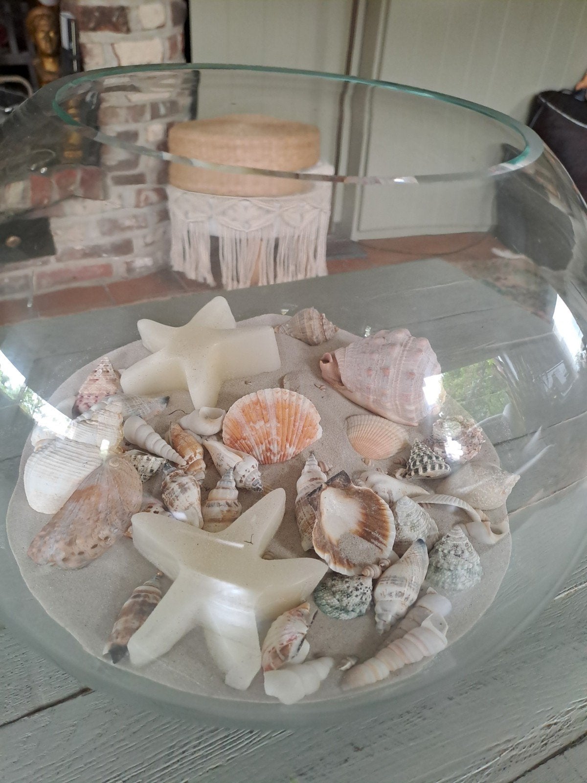 Martiem, glazen decoratiestuk, strandthema, Glas, Ophalen