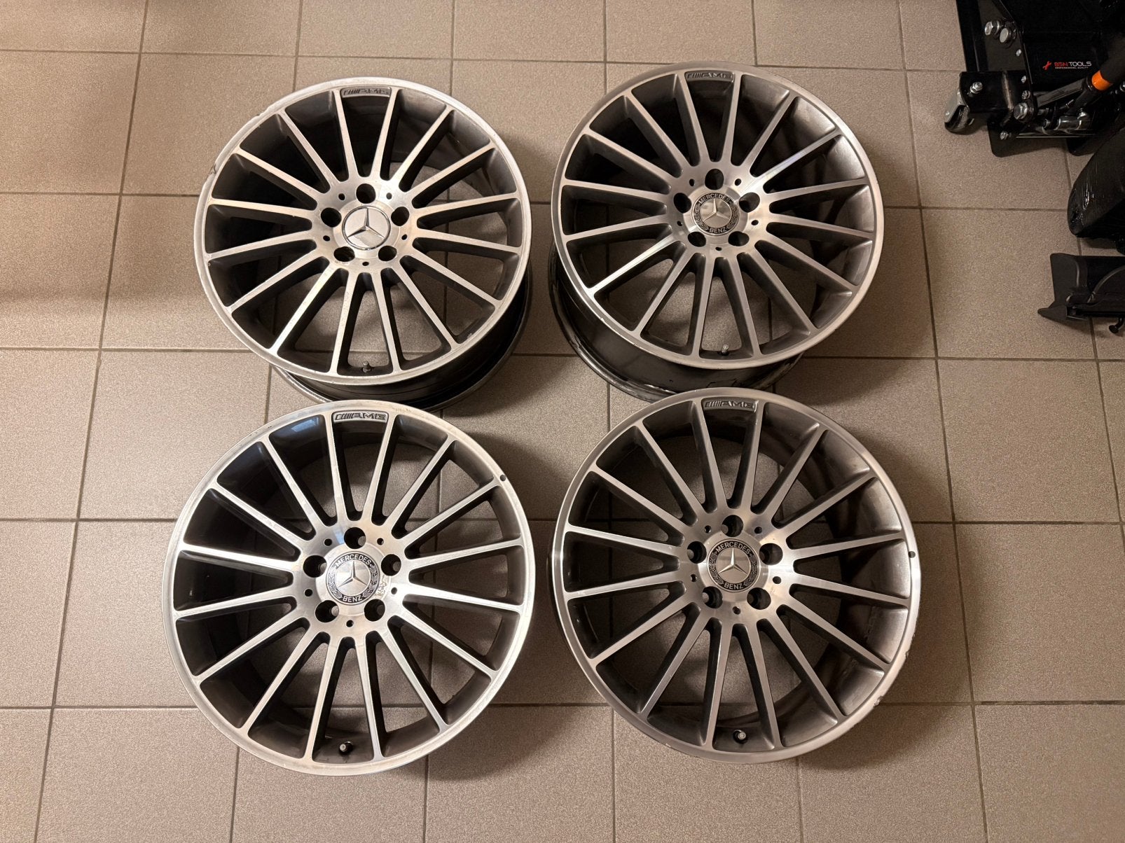 Mercedes-Benz C63 AMG Performance Pack Breedset Velgen 19”, Auto-onderdelen, Banden en Velgen, Ophalen, 19 inch, Velg(en)