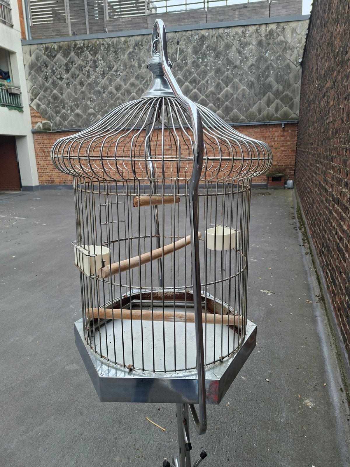 Grande cage pour perroquets en bon état., Enlèvement, Utilisé, Aluminium, Volière