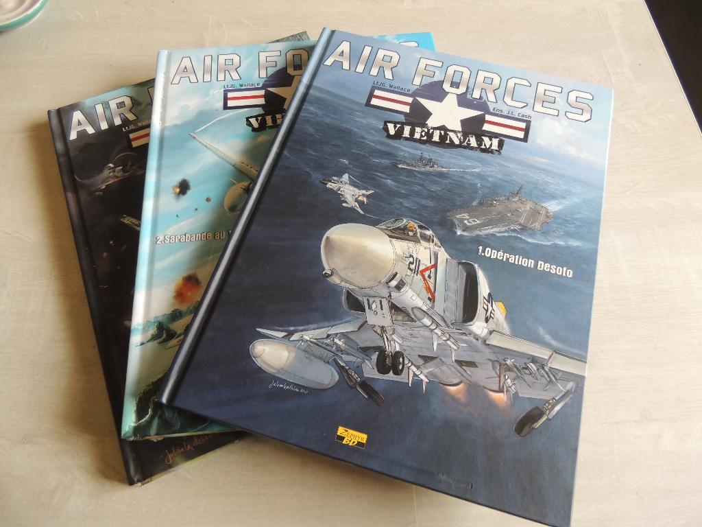 LOT DE 3 BD AIR FORCES VIETNAM EO COMME NEUF DESCRIPTIF, Livres, Enlèvement ou Envoi, Série complète ou Série, Comme neuf, WALLACE ET CASH