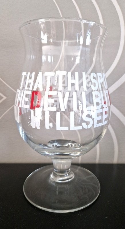 Duvel glas 'Michel Moortgat', Ophalen of Verzenden, Bierglas