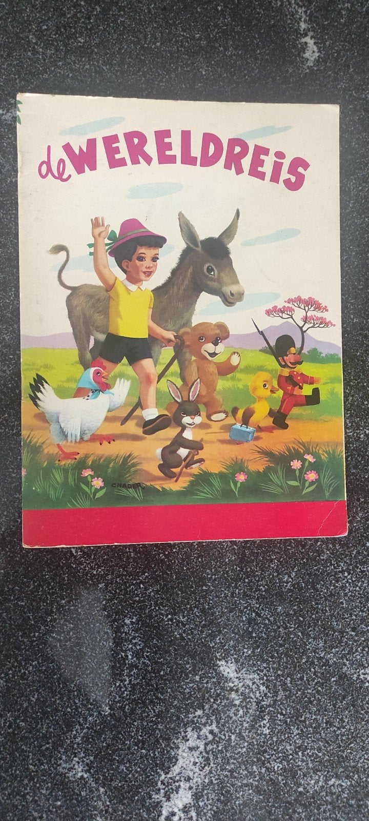 De Wereldreis,kinderprentenboek jaren '50-'70 geïllustreerd, Boeken, Ophalen of Verzenden