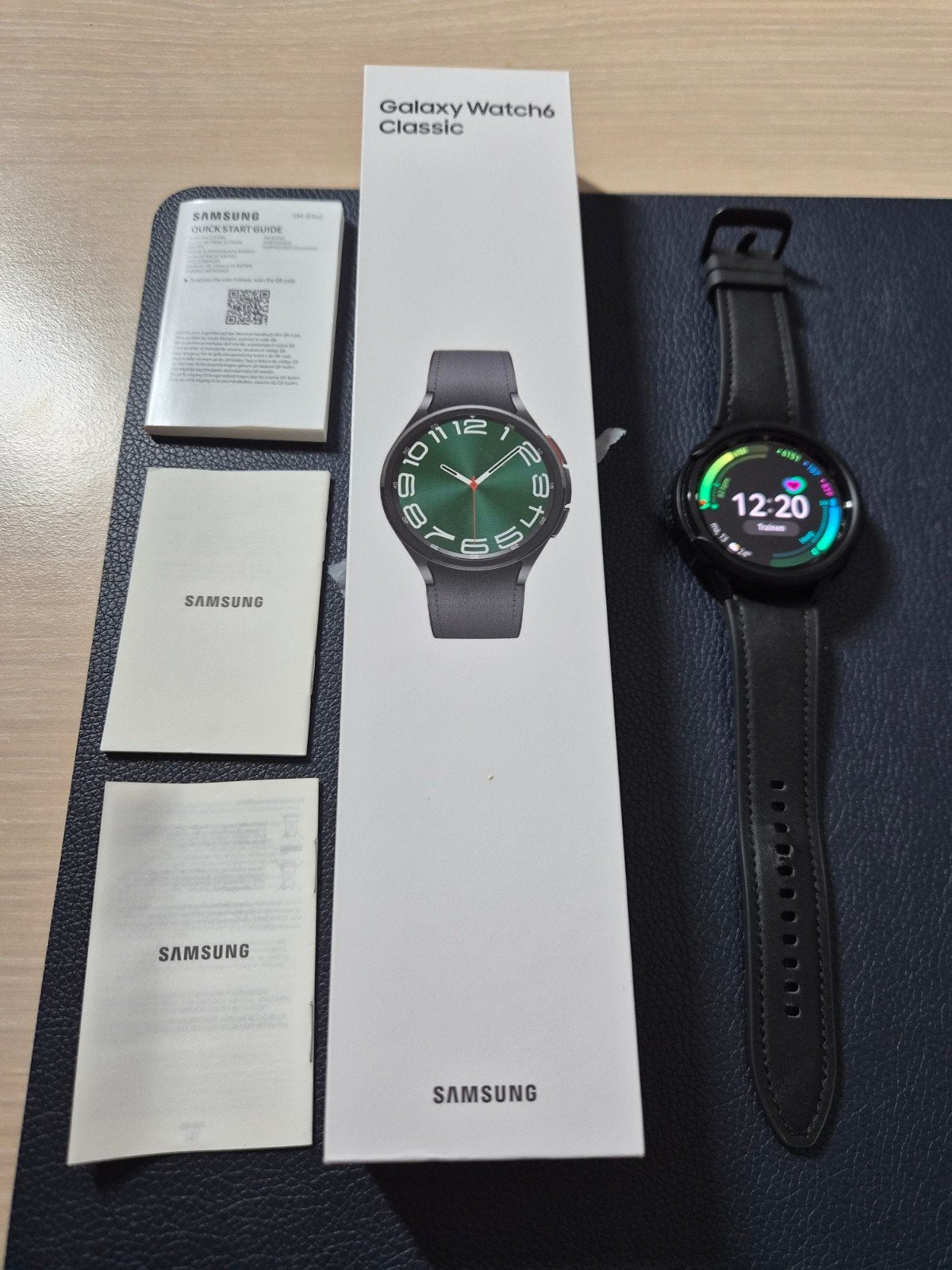 Samsung Galaxy Watch 6 Classic 47 mm, noir, Bijoux, Sacs & Beauté, Enlèvement, GPS