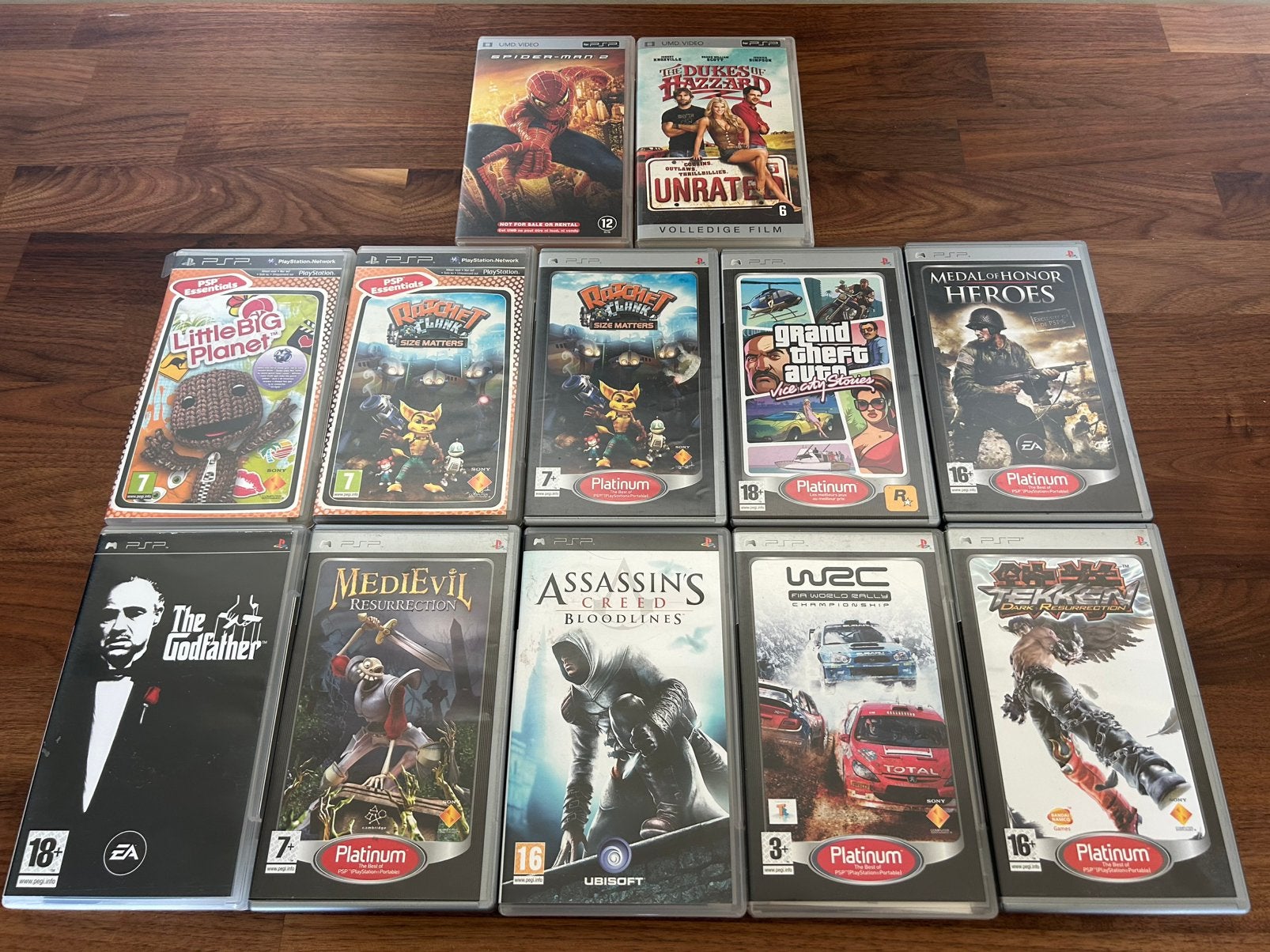 PSP Games Lot – 10 Games + 2 UMD Films, Ophalen of Verzenden, Gebruikt