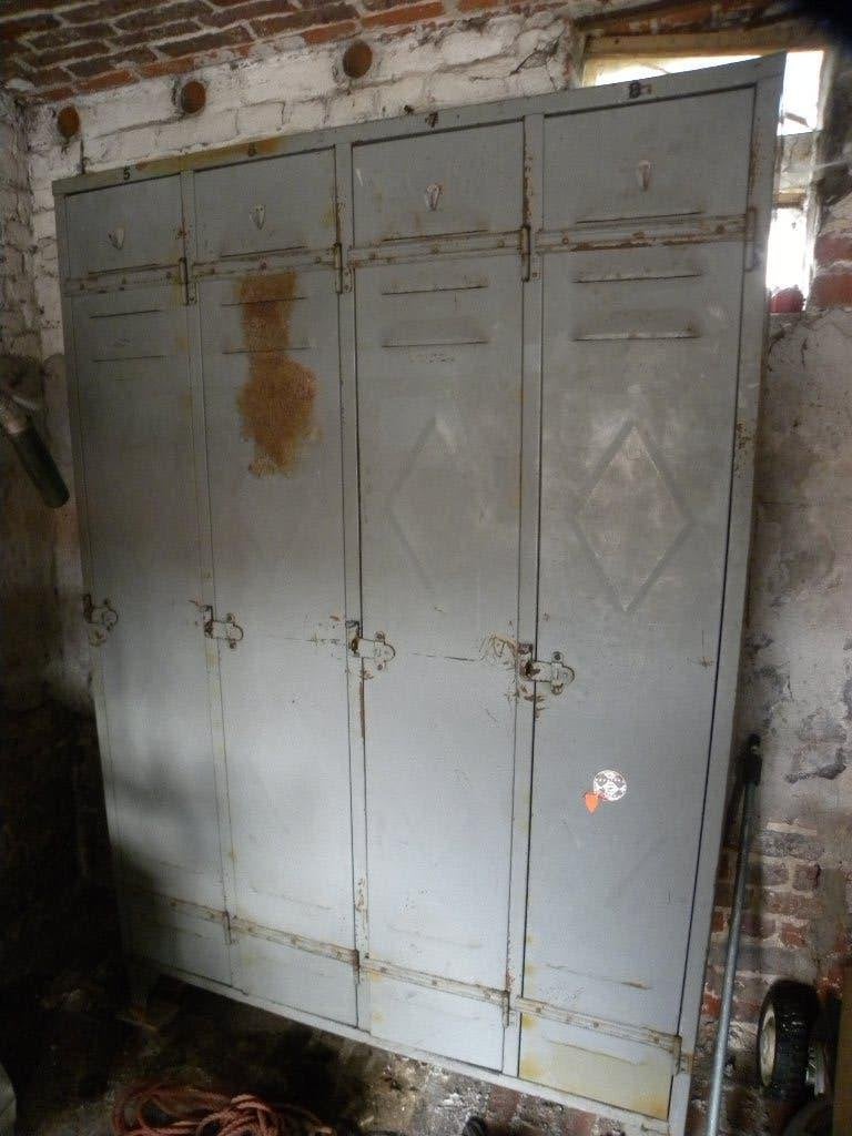 locker 4-deurs, Ophalen, Gebruikt, Industrieel