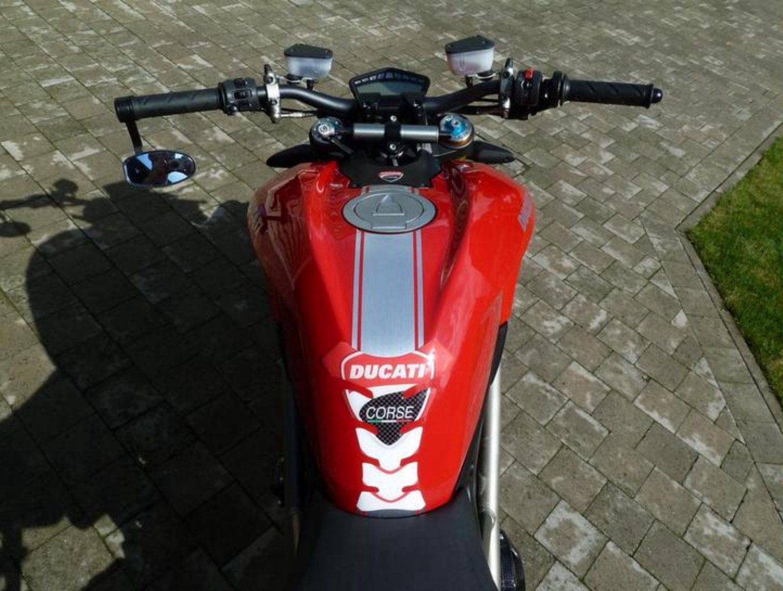 Rayures DUCATI Corse en aluminium véritable, Motos, Enlèvement ou Envoi, Comme neuf
