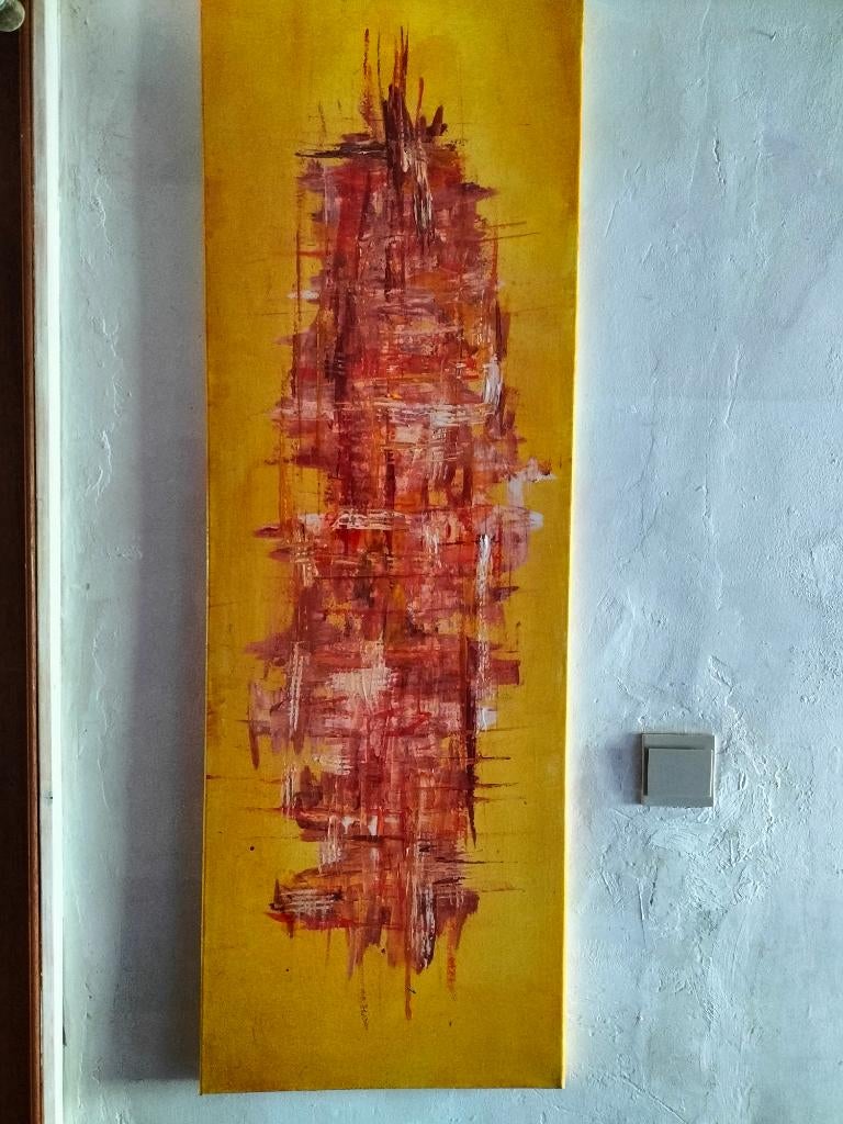 Tableau Abstrait Contemporain - Acrylique sur Toile, Enlèvement