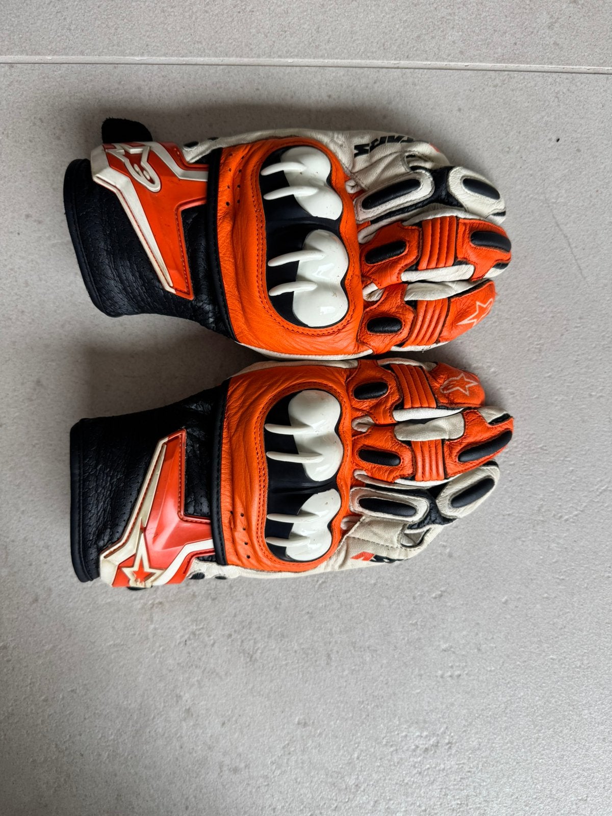 Gants de moto Alpinestars - orange - taille M, Motos, Enlèvement ou Envoi, Seconde main, Hommes, Gants