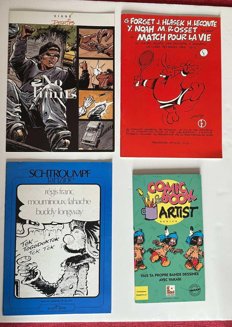 Derib : Yakari - Buddy Longway - No Limits - Jo, Verzamelen, Verzenden, Overige figuren, Zo goed als nieuw, Boek of Spel
