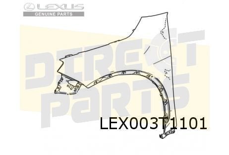 Lexus LBX (3/24-) Voorscherm Links Origineel! 5381252590, -, Verzenden, -, Nieuw