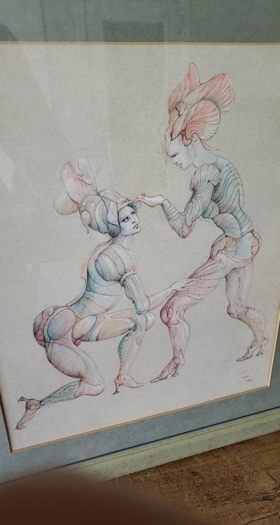 LEONOR FINI gesigneerde zeefdruk 1209/4960, Antiek en Kunst, Genummerd, Ophalen of Verzenden, Zeefdruk
