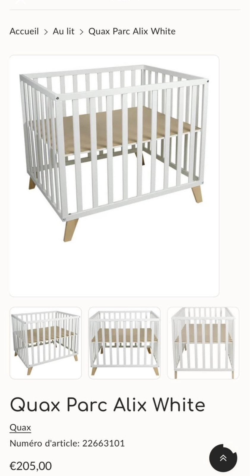 Parc pour bébé, Enlèvement, Comme neuf