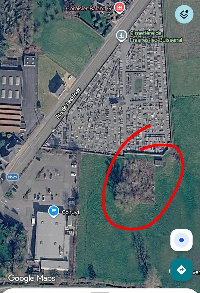 Terrain de 900 M2 à Frasnes 7911, Immo, Gronden en Bouwgronden, 500 tot 1000 m², Verkoop zonder makelaar