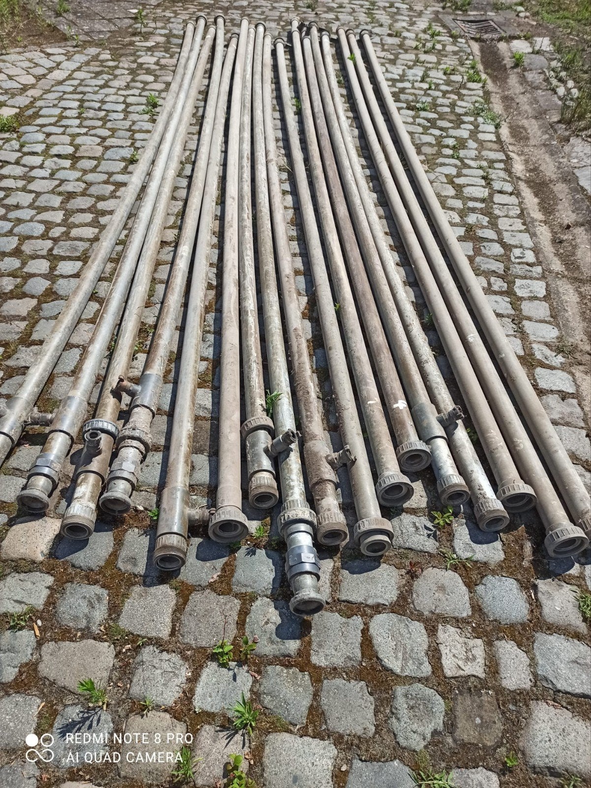 pvc beregeningbuizen en sproeiers, Bricolage & Construction, Tuyaux & Évacuations, Enlèvement, Utilisé, PVC, 6 mètres ou plus