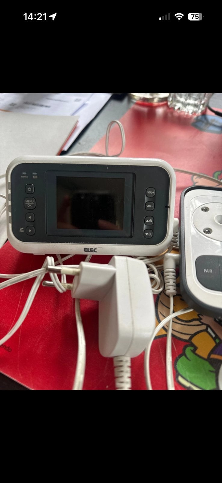 Babyfoon elec, Kinderen en Baby's, Babyfoons, Ophalen, Gebruikt, Camera