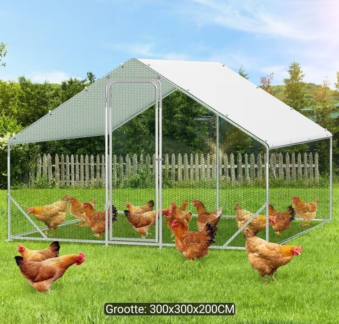kippenren 3 x 3 nieuw, Tuin en Terras, Tuinschermen, Ophalen