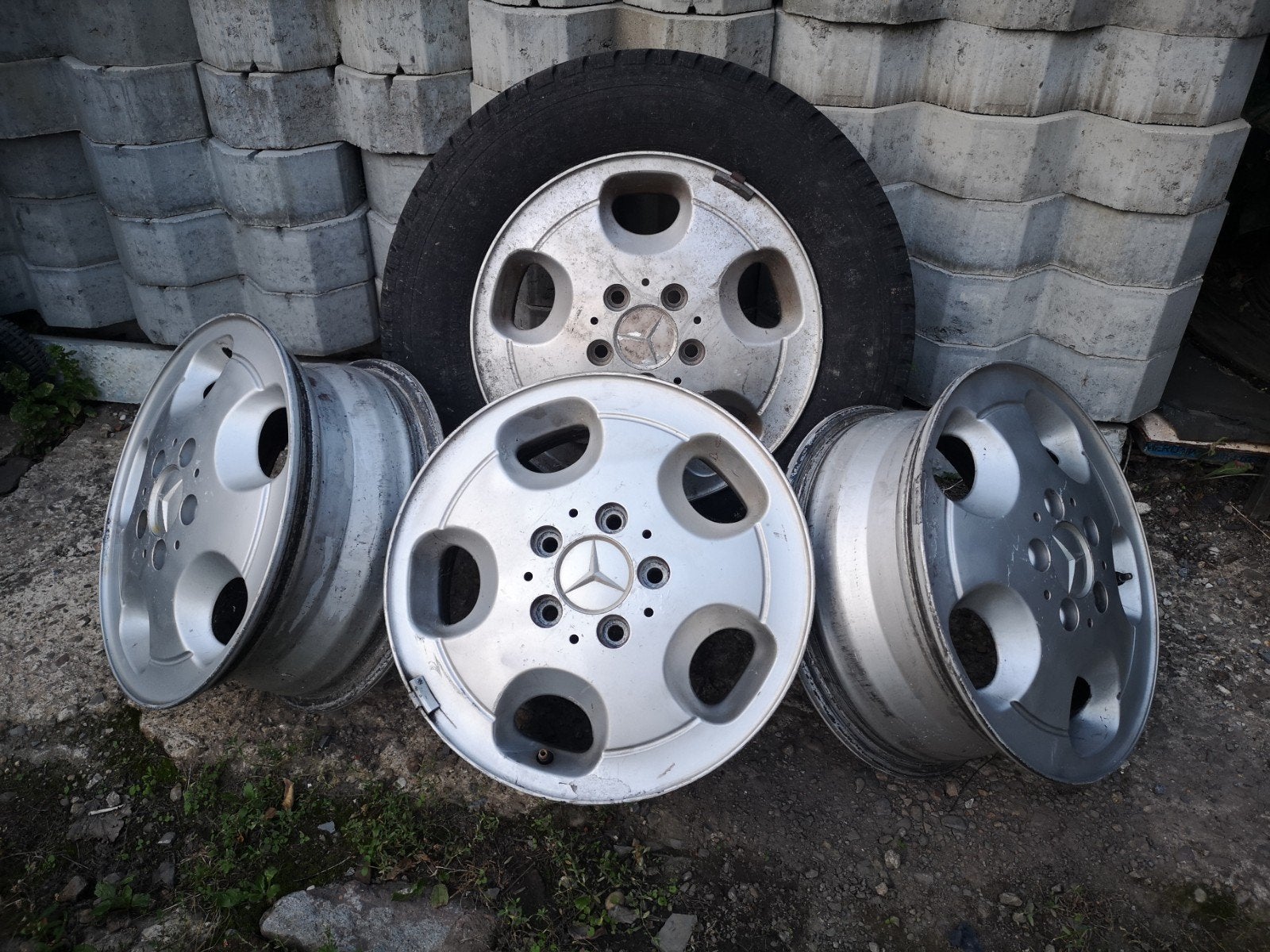 Jantes alu origine Mercedes, 15 pouces, Véhicule utilitaire, Enlèvement, Utilisé