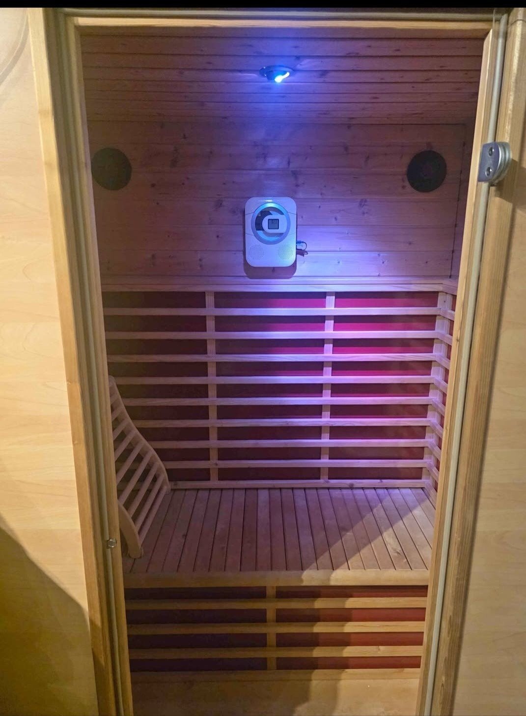 infrarood cabine, Sport en Fitness, Ophalen, Gebruikt, Complete sauna