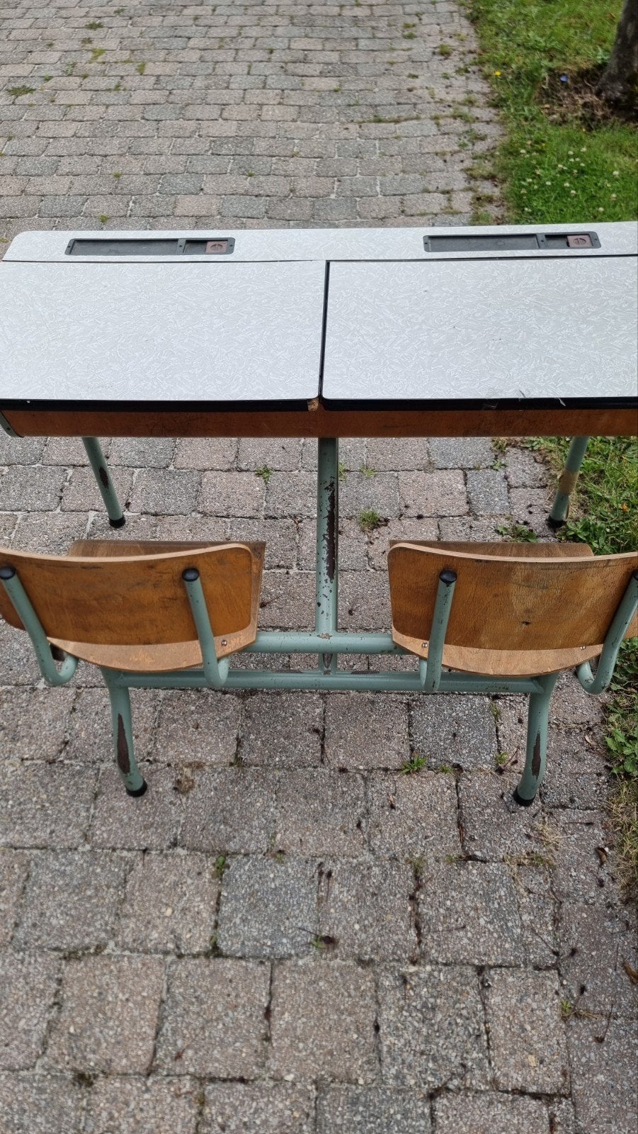 Schoolbank, Huis en Inrichting, Woonaccessoires | Wandplanken en Boekenplanken, Ophalen