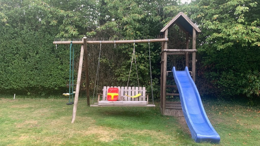 portique de jardin, Enlèvement, Utilisé, Toboggan