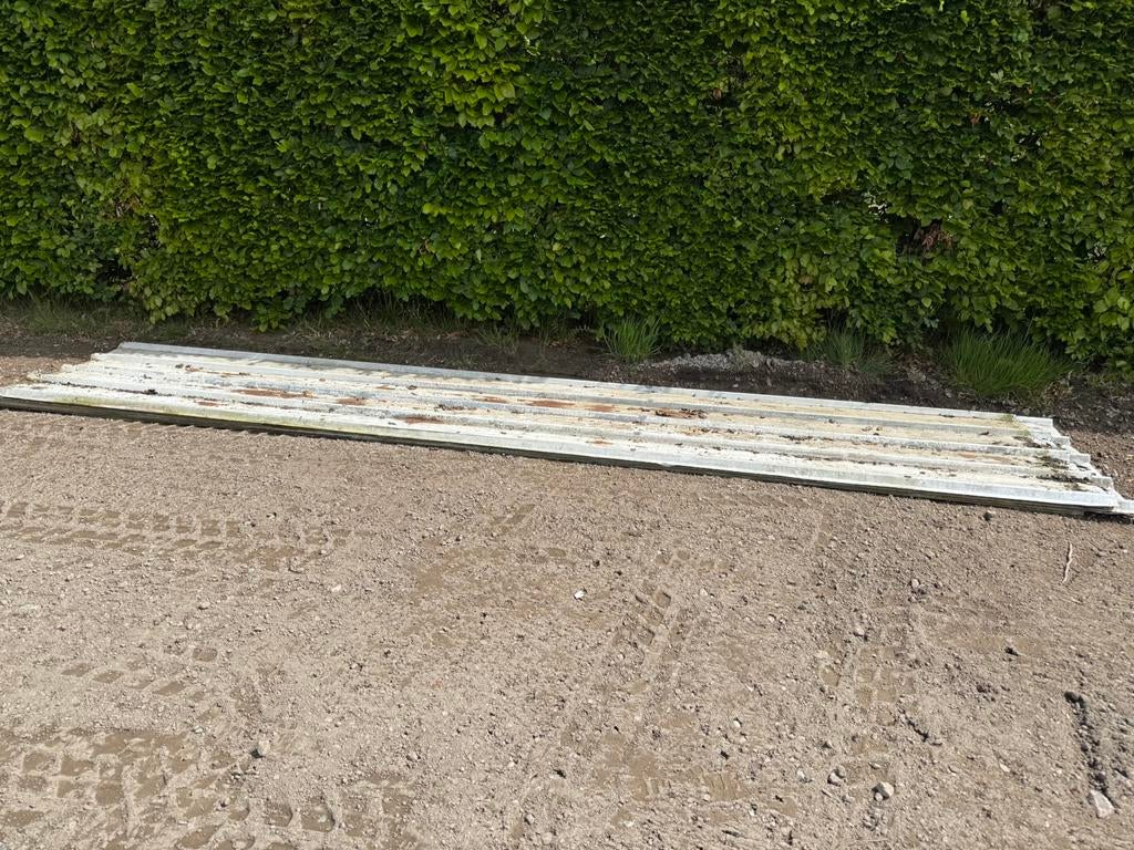 Gegalvaniseerde dakplaten, Doe-het-zelf en Bouw, Gebruikt, Overige kleuren, 15 m² of meer, Metaal