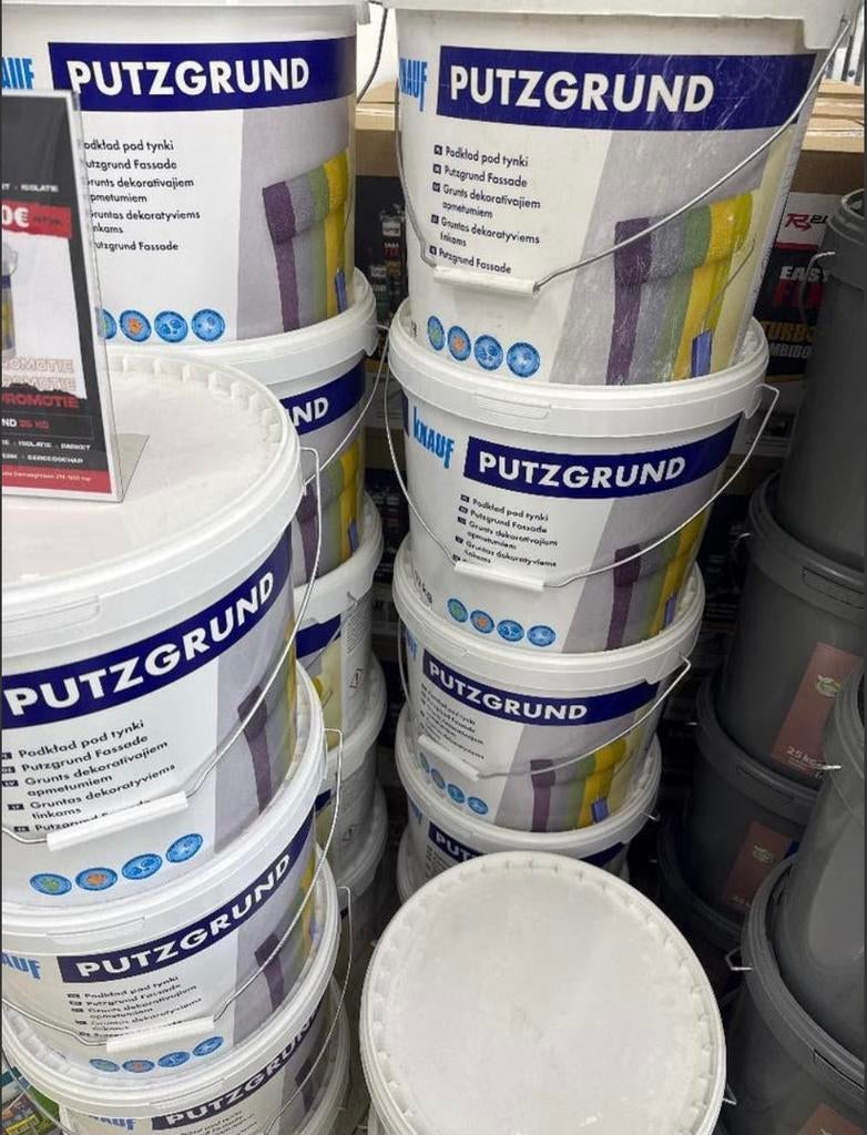PROMOS DE FOU SUR NOS CRÉPIS MARQUE KNAUF &HELIOS 1,5mm 25kg, Neuf, Enlèvement, Rue de Mons 164 bC, 7380 Quievrain, Brico Quievrain