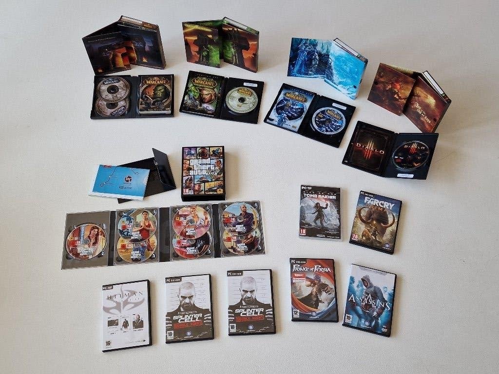 Retro PC & PS2 gamecollectie – WoW, GTA, Diablo, NFS, ..., Consoles de jeu & Jeux vidéo, Enlèvement ou Envoi, Utilisé
