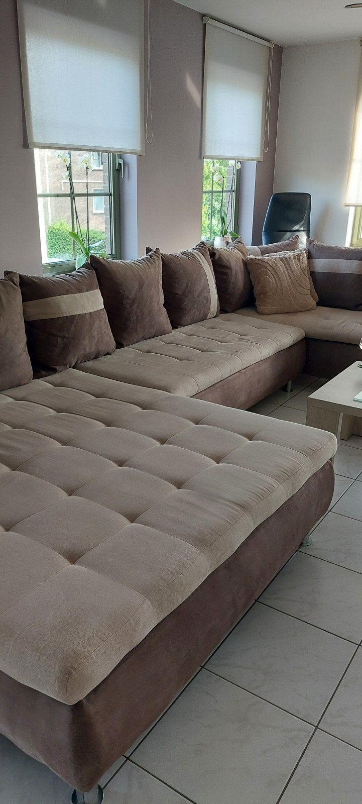 Salon zetel. Aparte elementen 2meter x4 meter beige/bruin, Huis en Inrichting, Ophalen