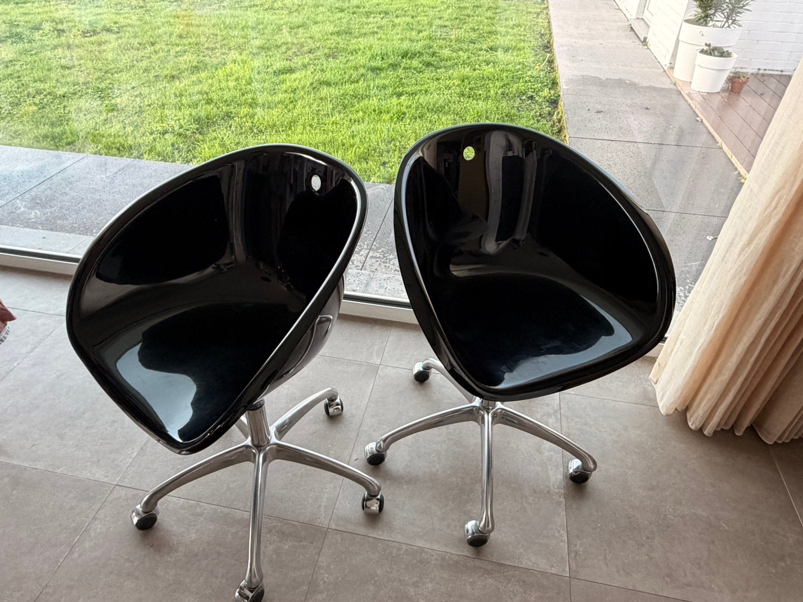 Pedrali design bureaustoelen, Enlèvement, Utilisé, Noir, Chaise de bureau