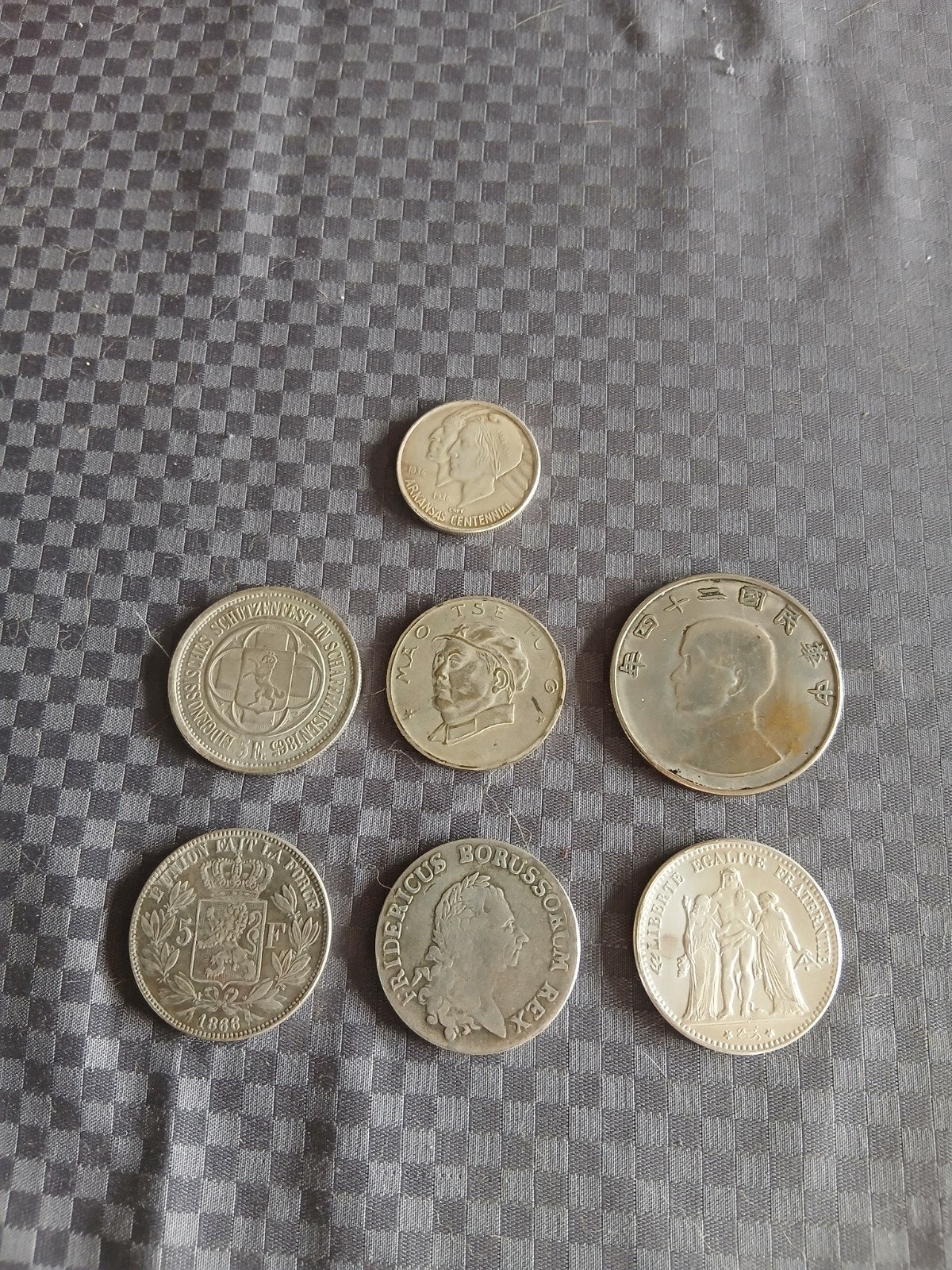 lot copie munten 7 stuks, Ophalen of Verzenden