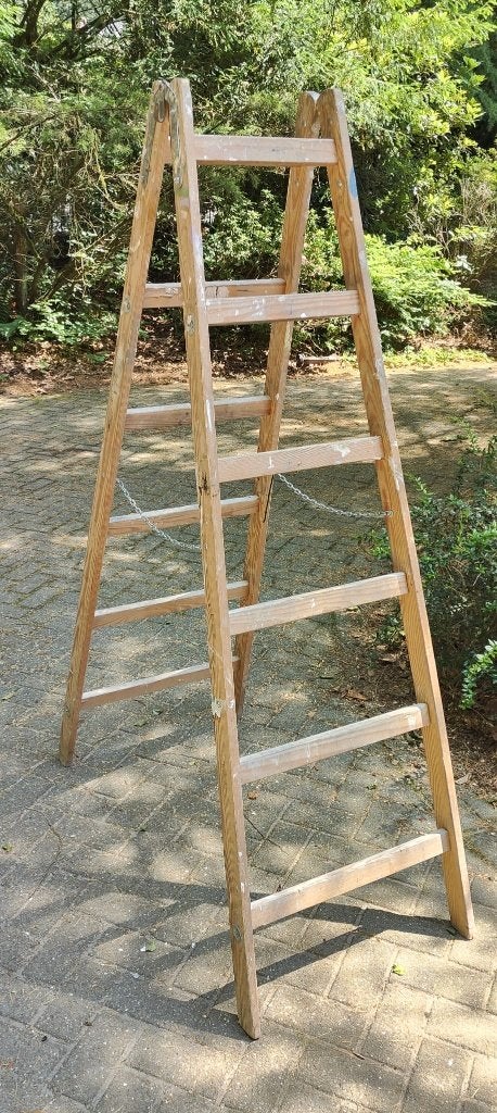 Houten ladder, Ophalen, Gebruikt, Ladder, Minder dan 2 meter