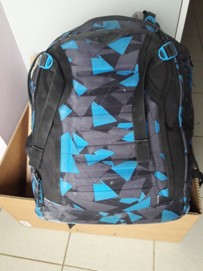 Satch Pack Rugzak Troublemaker, Ophalen of Verzenden, Zo goed als nieuw, Blauw, Rugtas