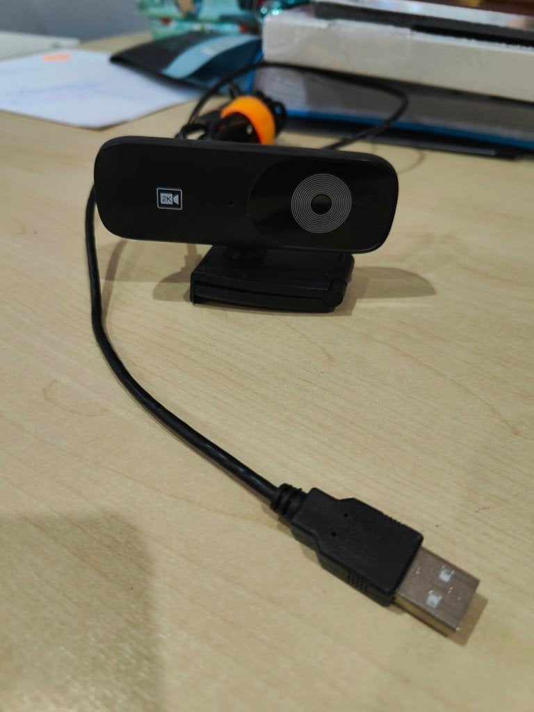 2K USB Webcam voor PC / laptop – goede staat, Ophalen, Nieuw