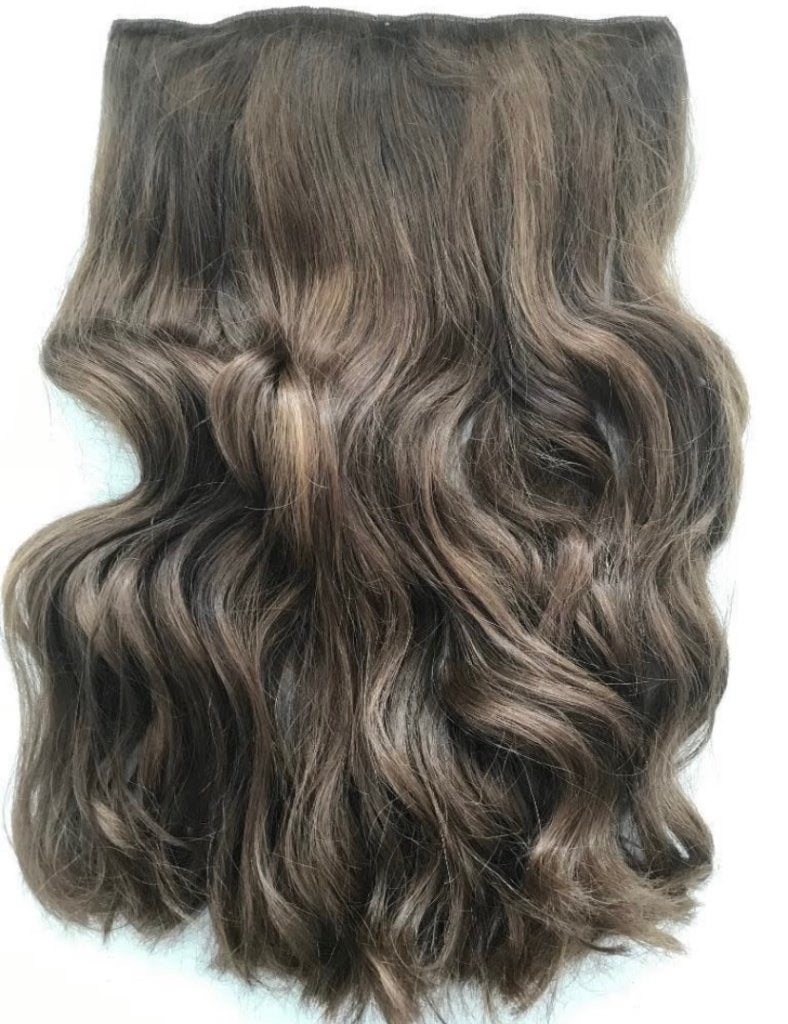 1Dikke Band Clipin Extension ECHT Human Hair 45cm Middenbr, Verzenden
