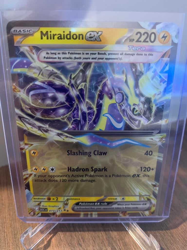 Pokemon miraidon ex ascended heroes, Ophalen of Verzenden, Zo goed als nieuw
