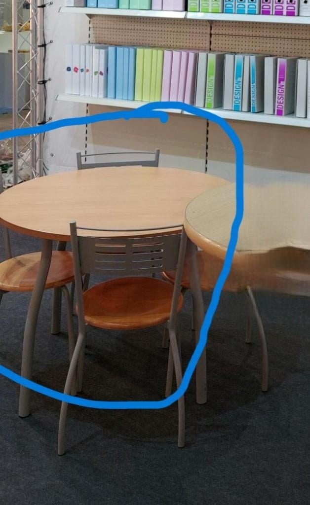 ronde keukenfatel, Huis en Inrichting, Tafels | Eettafels, Ophalen, Overige materialen, Rond, Zo goed als nieuw
