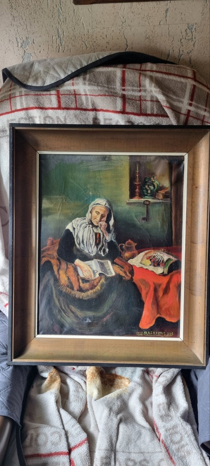 Schilderij Jos Maertens, Ophalen