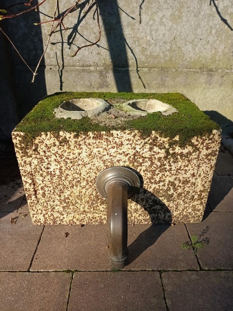 Pompsteen met koperen uitstroom, Tuin en Terras, Ophalen, Gebruikt, Overige typen