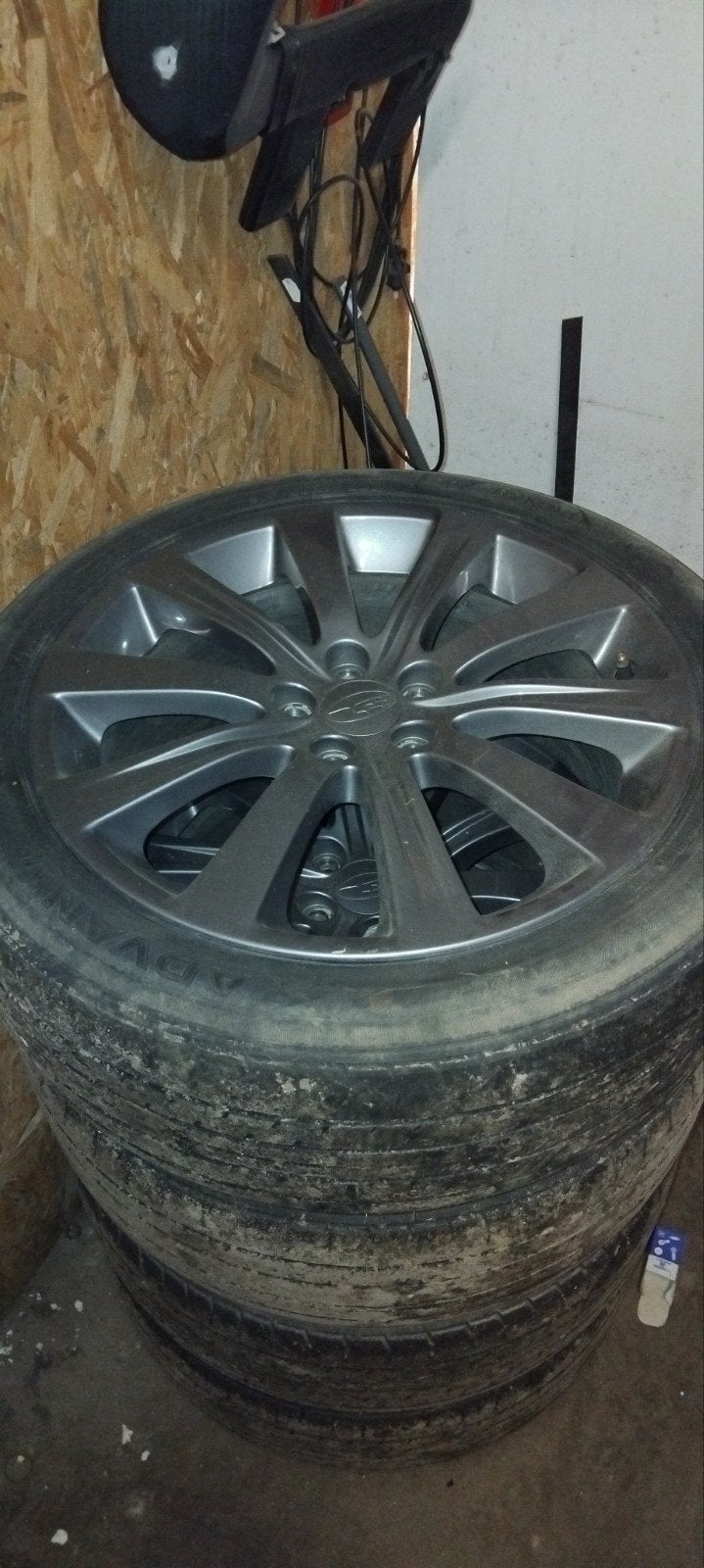 subaru impreza wrx wielen., Auto-onderdelen, Banden en Velgen, Ophalen, Gebruikt, 17 inch, Band(en)