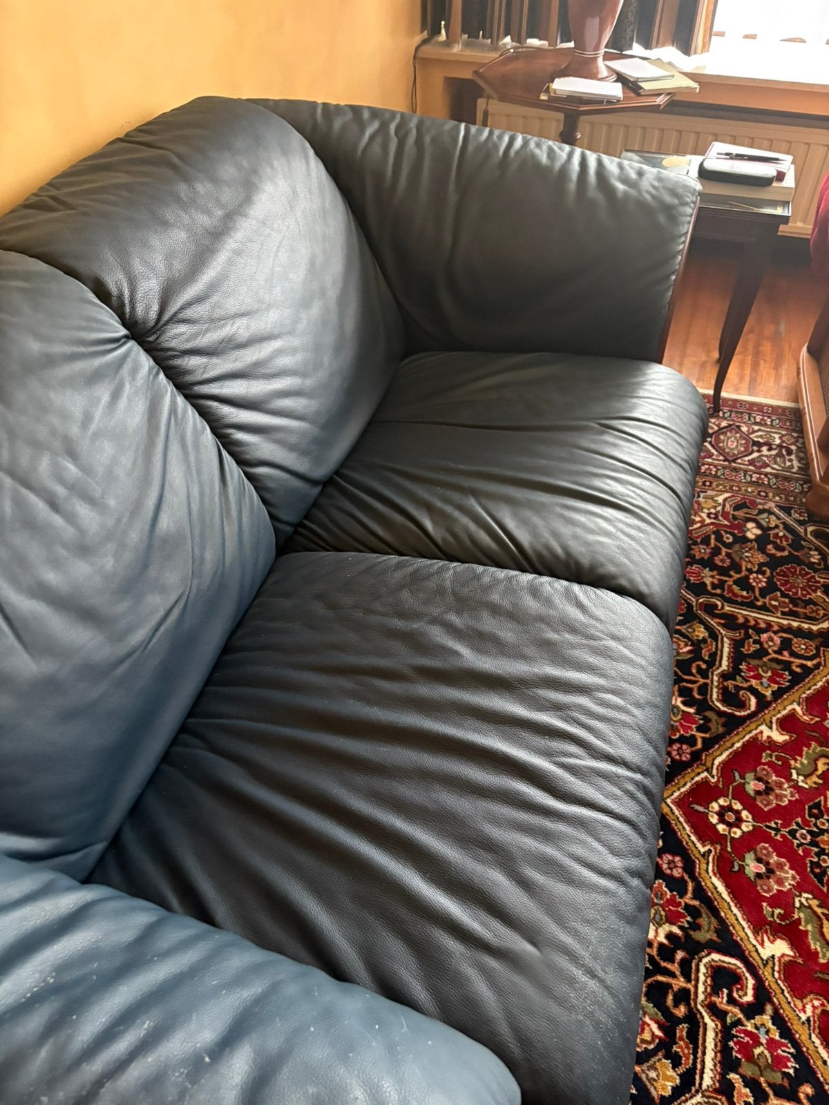 Zetel leder, Ophalen, Gebruikt, Klassiek, 150 tot 200 cm