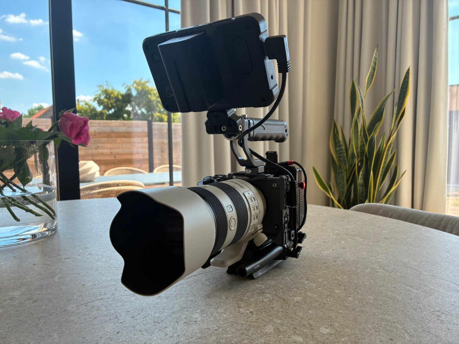 Sony FX3 Pro Filmkit (Sony 70-200+Atomos Shinobi+Falcam Rig), Ophalen, Zo goed als nieuw, Camera, Sony