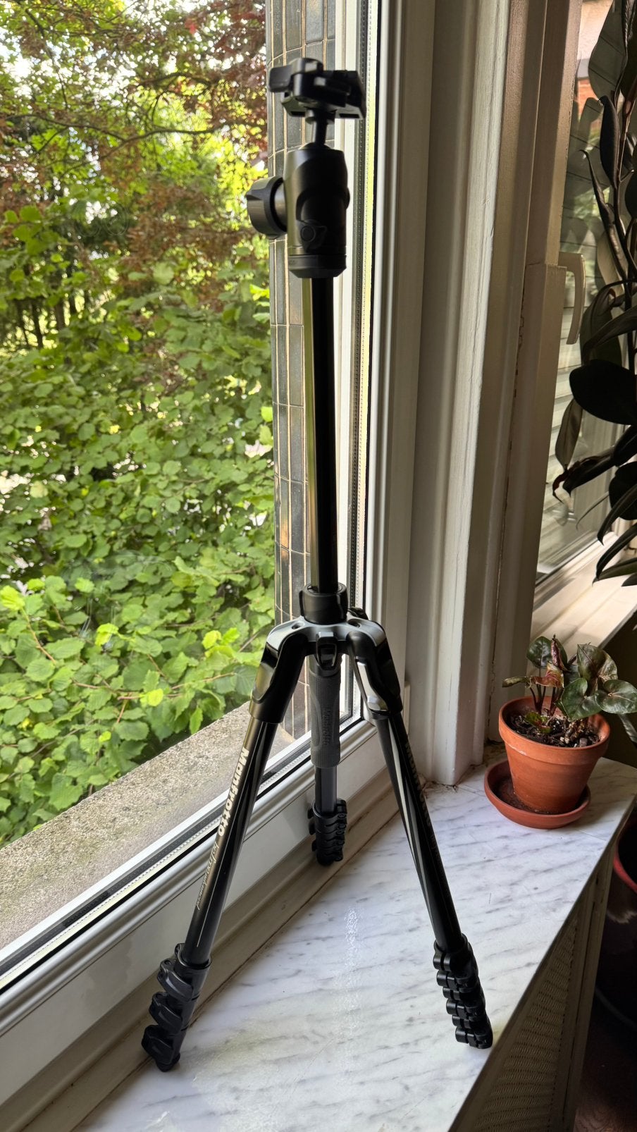 Trépied Manfrotto Befree Advanced Twist Aluminium, Audio, Tv en Foto, Fotografie | Statieven en Balhoofden, Ophalen, Zo goed als nieuw