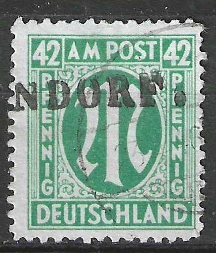 Allemagne Bizone 1945/1946 - Yvert 16 - Lettre M - 42 p (ST), Timbres & Monnaies, Timbres | Europe | Allemagne, Envoi, Affranchi